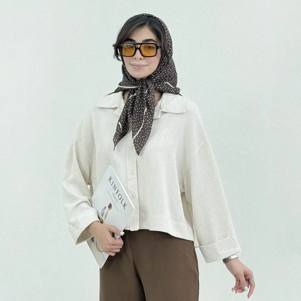 شومیز زنانه آستین پاکتی