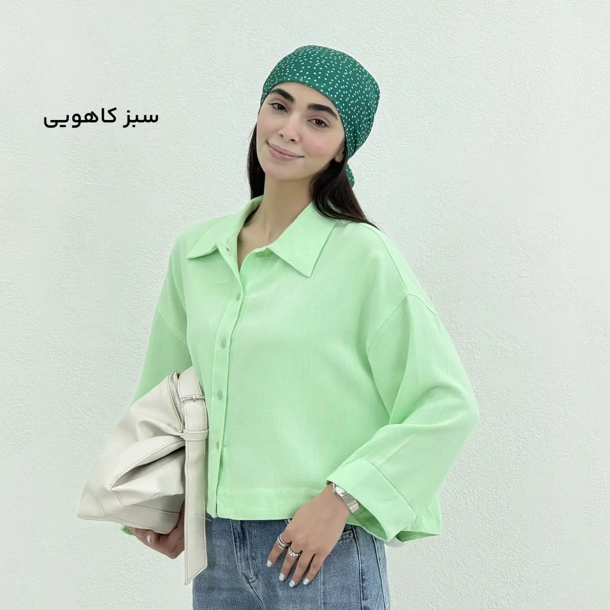 شومیز زنانه آستین پاکتی