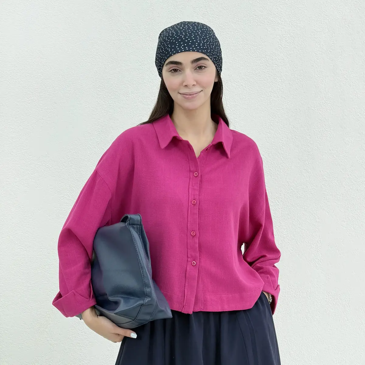شومیز زنانه آستین پاکتی