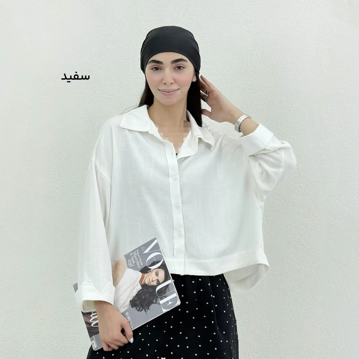 شومیز زنانه آستین پاکتی
