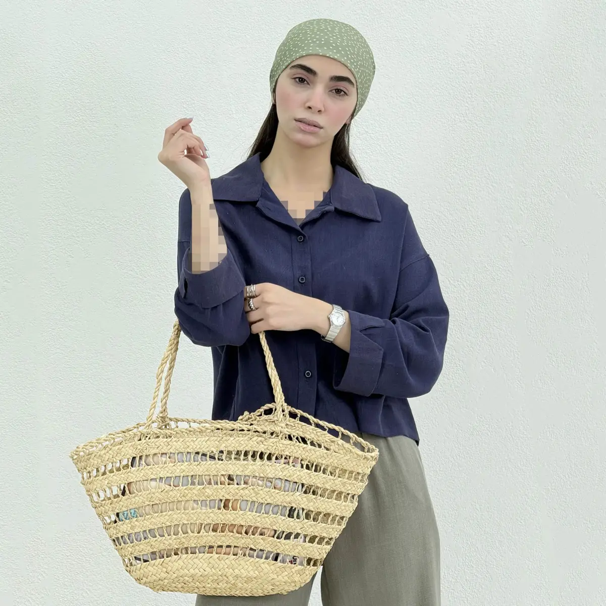 شومیز زنانه آستین پاکتی