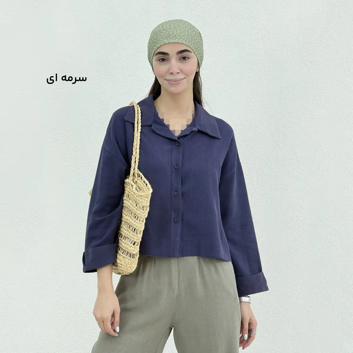 شومیز زنانه آستین پاکتی