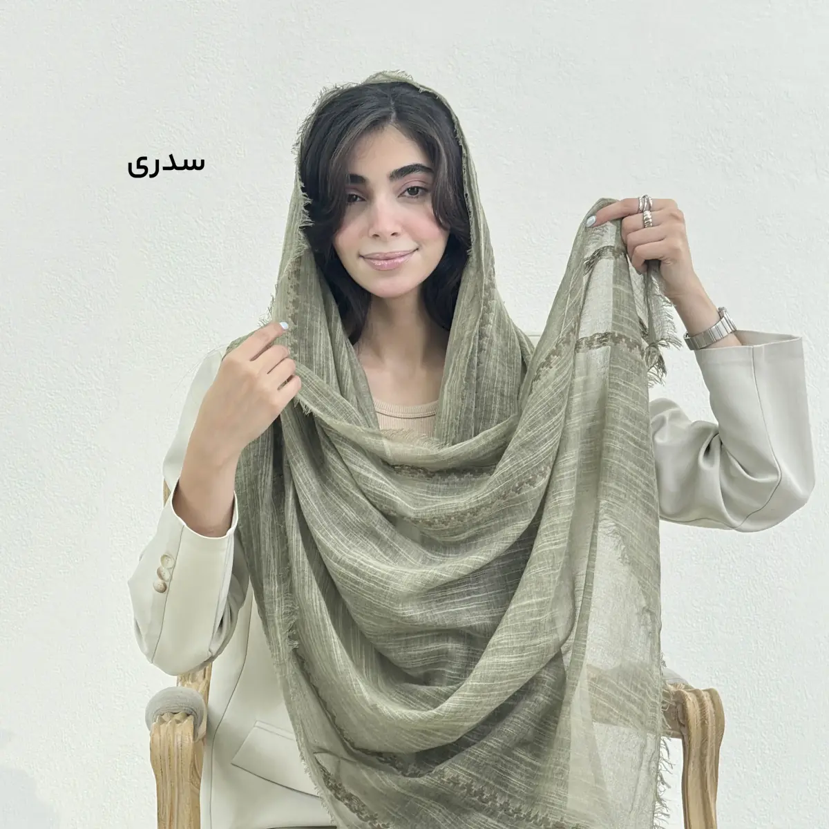 شال زنانه لینن لومیزه