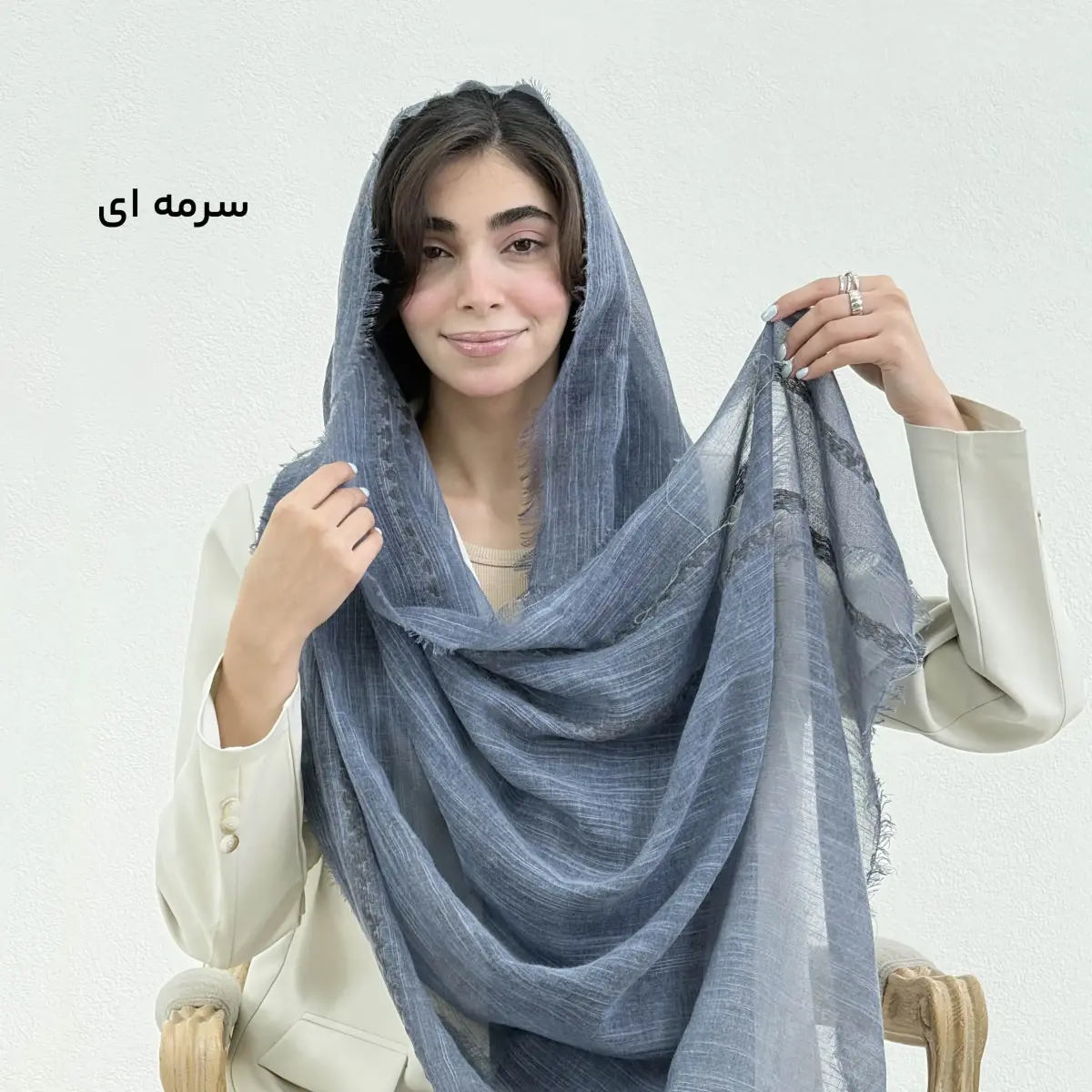 شال زنانه لینن لومیزه