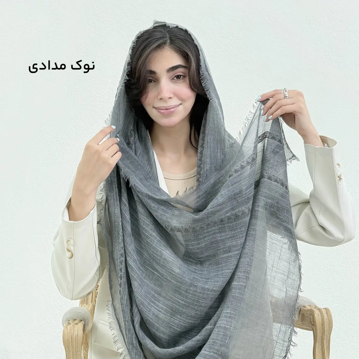 شال زنانه لینن لومیزه