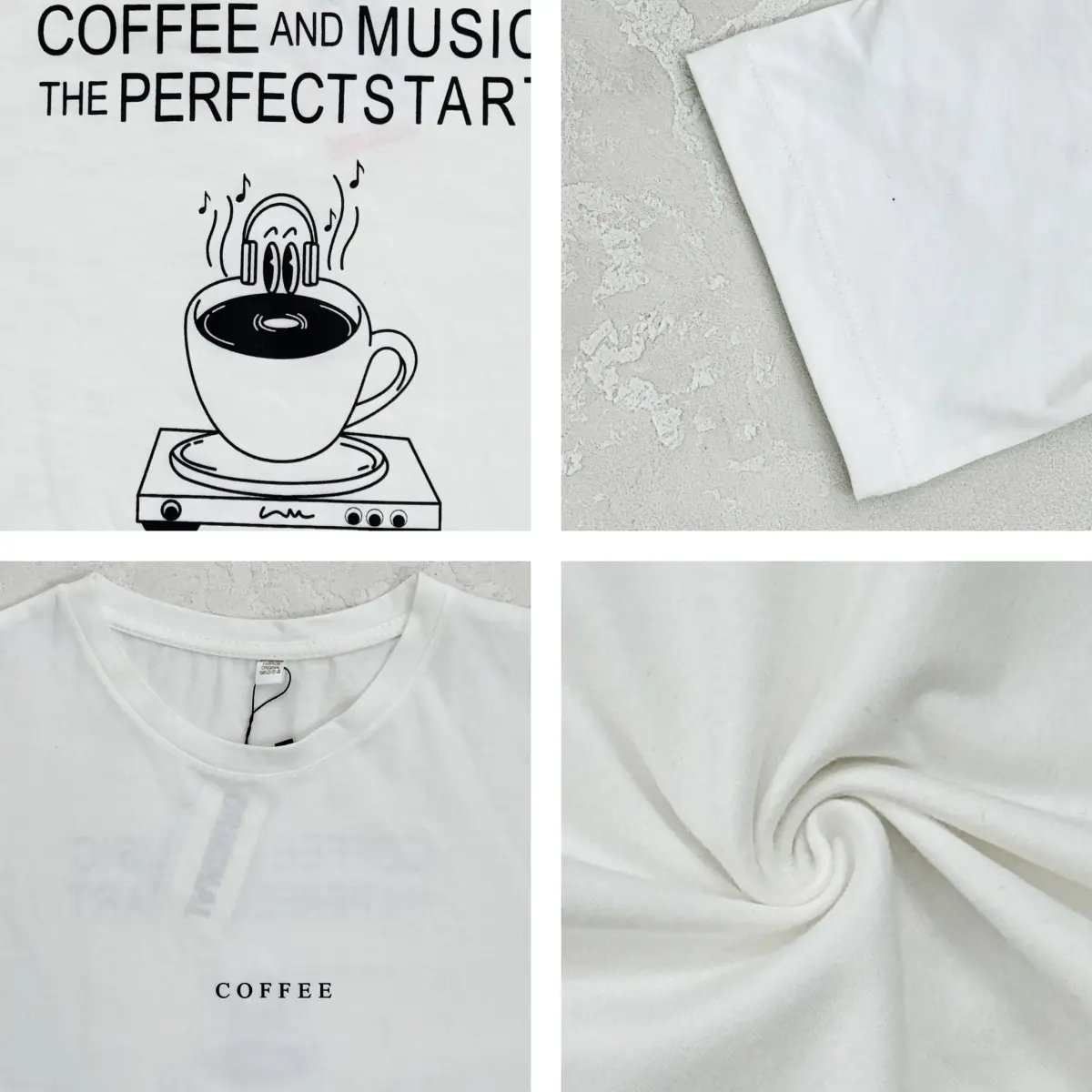تیشرت زنانه باکسی coffee
