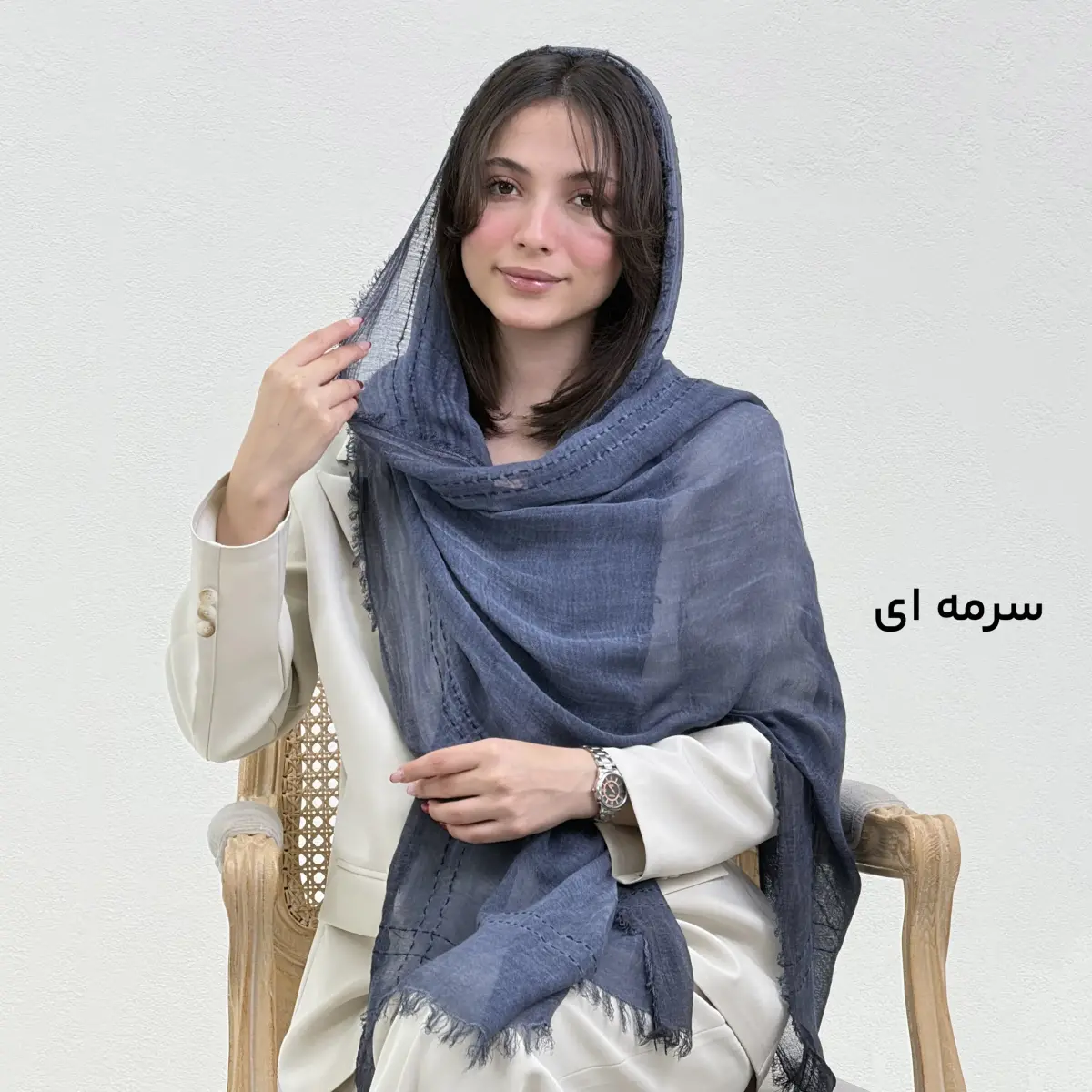 شال زنانه لینن کوک دوزی