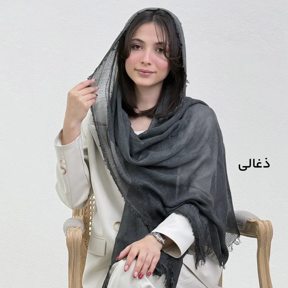 شال زنانه لینن کوک دوزی