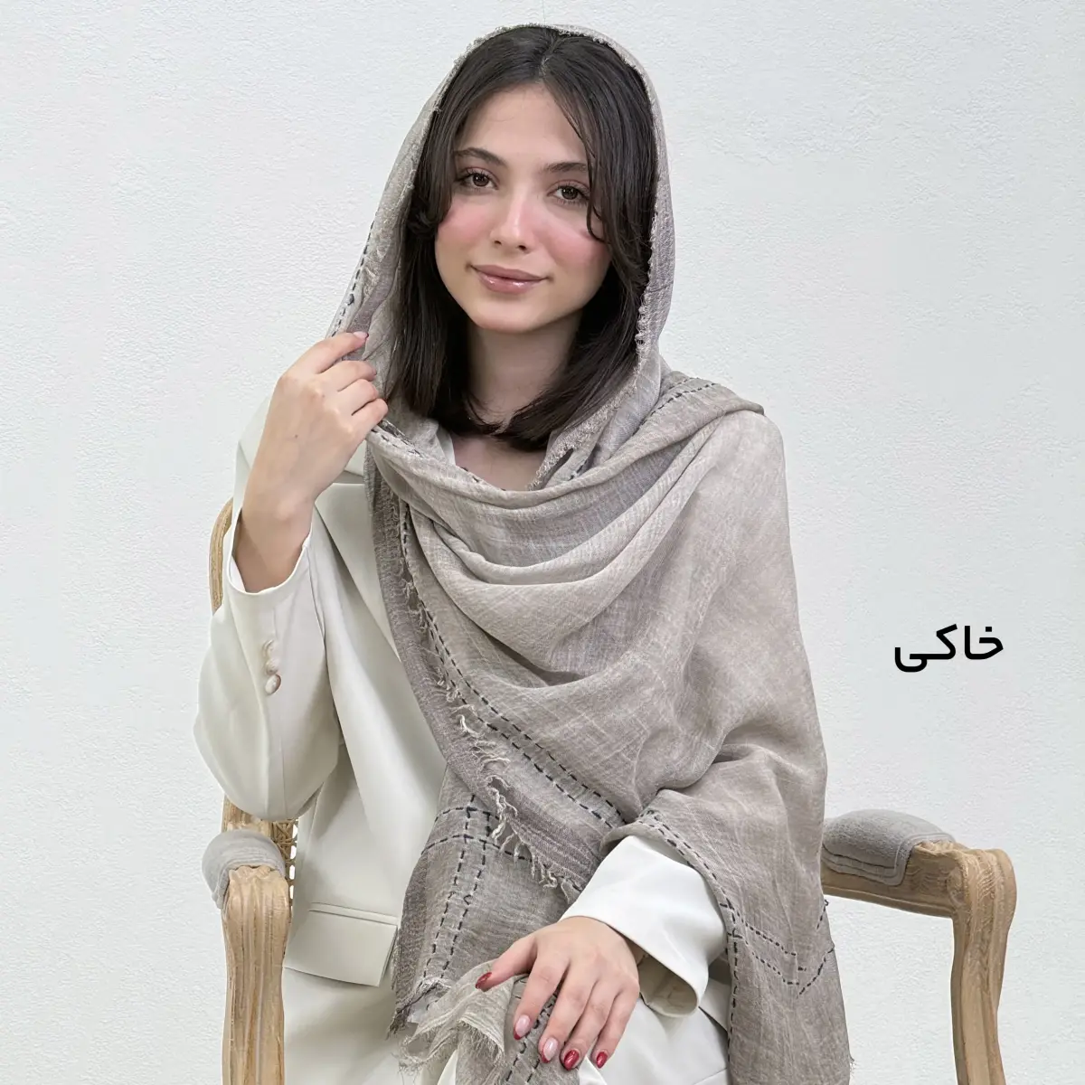شال زنانه لینن کوک دوزی