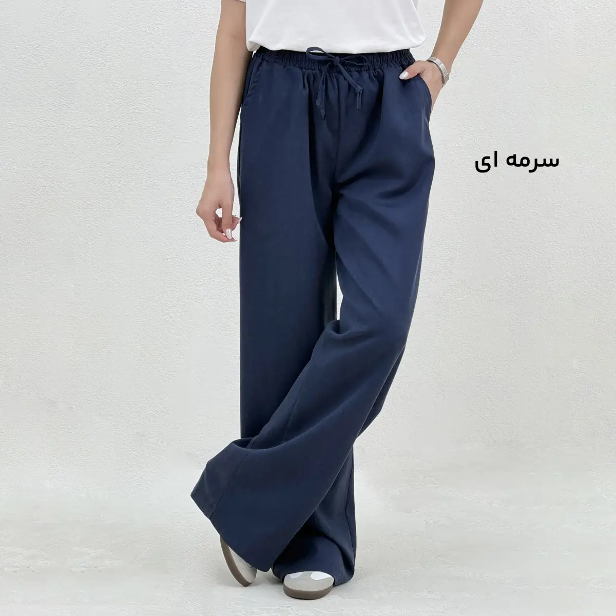 شلوار پارچه ای کتان سیلک