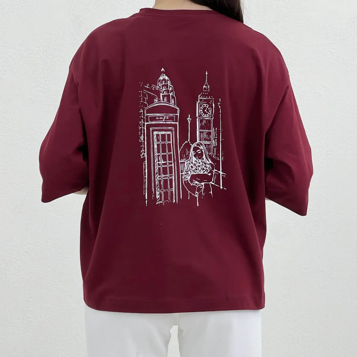 تیشرت باکسی زنانه London