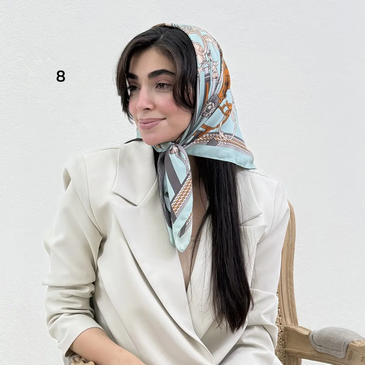 مینی اسکارف زنانه کمربندی