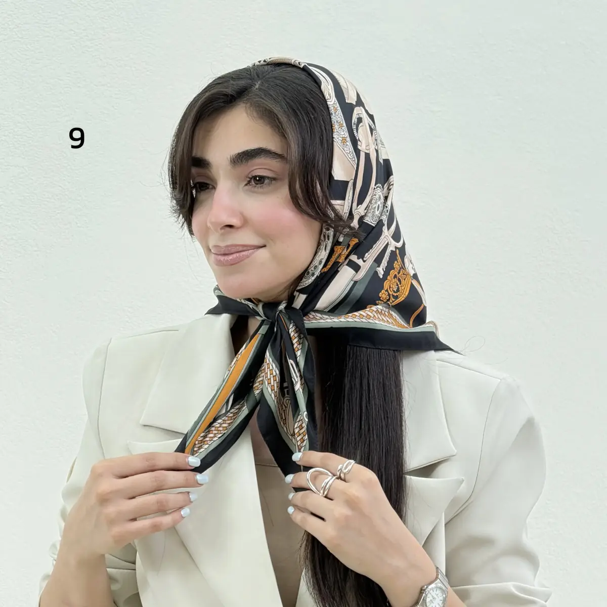 مینی اسکارف زنانه کمربندی