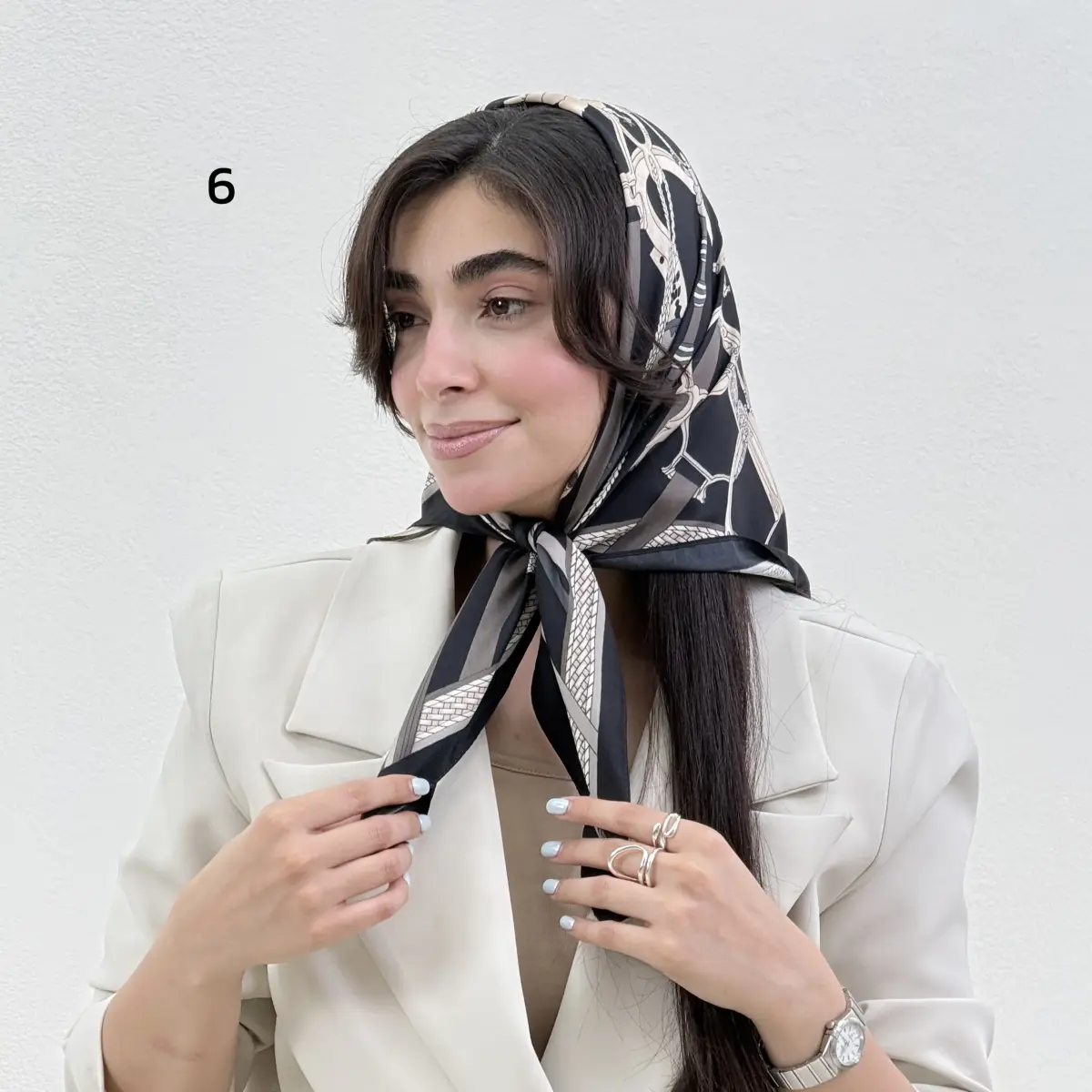 مینی اسکارف زنانه کمربندی