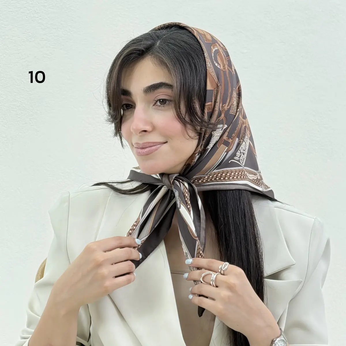 مینی اسکارف زنانه کمربندی