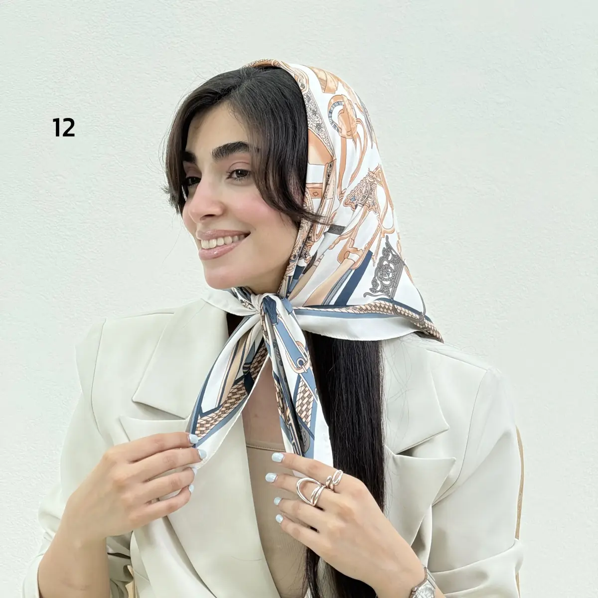 مینی اسکارف زنانه کمربندی