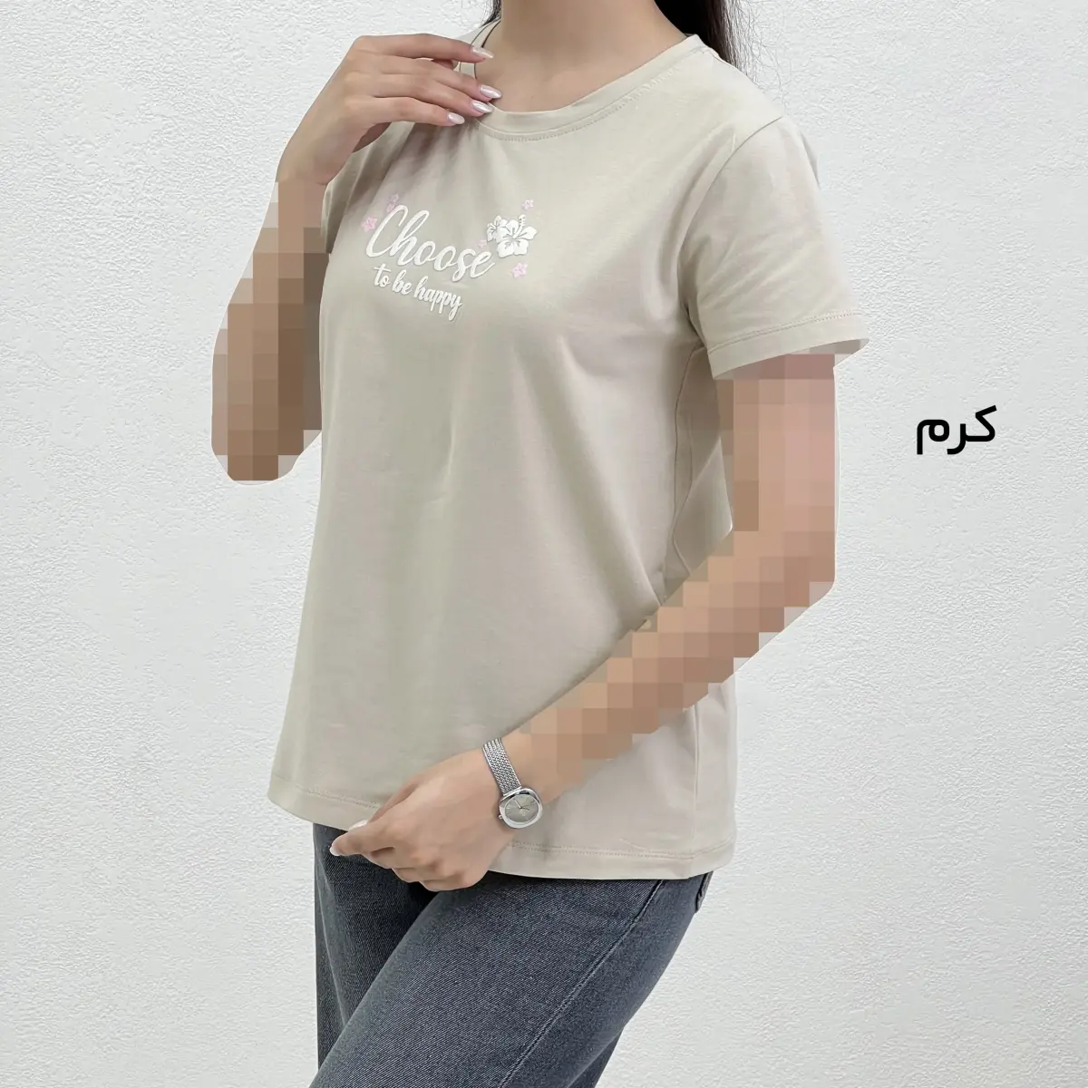 تیشرت زنانه نخ و پنبه هپی