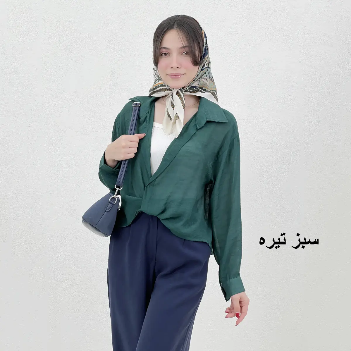 ست شومیز جلو گره ای با تاپ