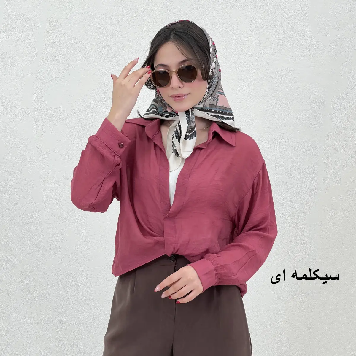 ست شومیز جلو گره ای با تاپ