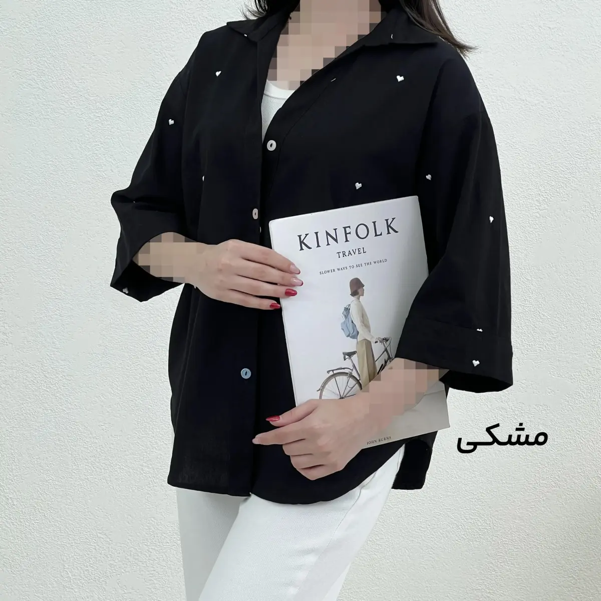 شومیز زنانه طرح قلب