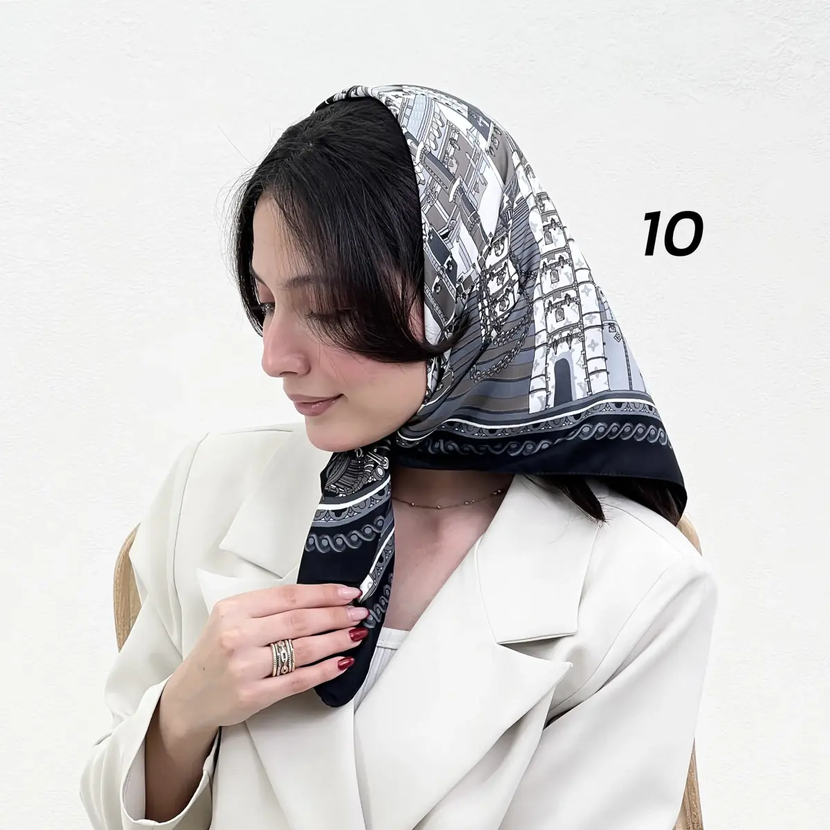 مینی اسکارف زنانه ساتن LV