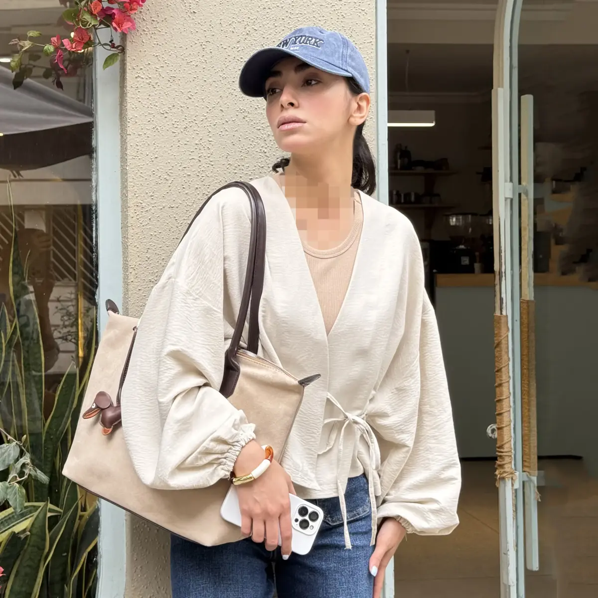 شومیز زنانه سیلک بغل بندی