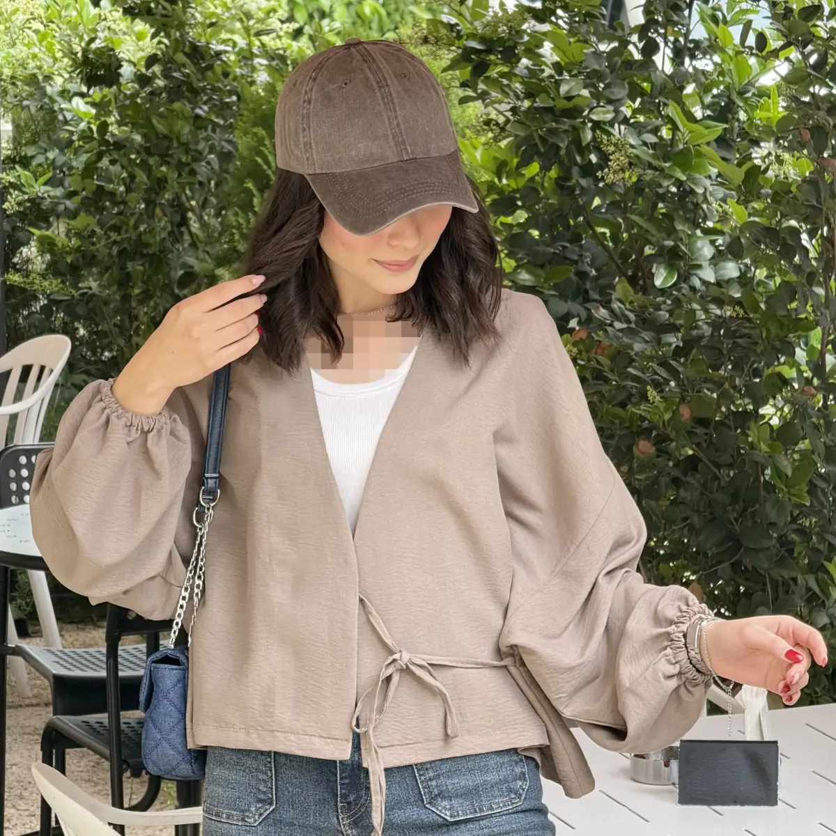 شومیز زنانه سیلک بغل بندی