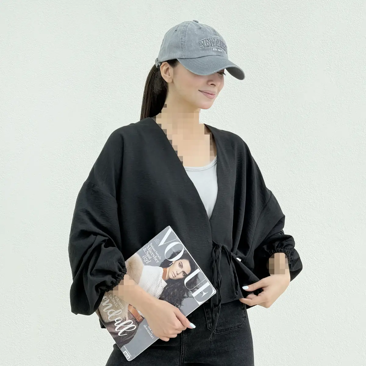 شومیز زنانه سیلک بغل بندی