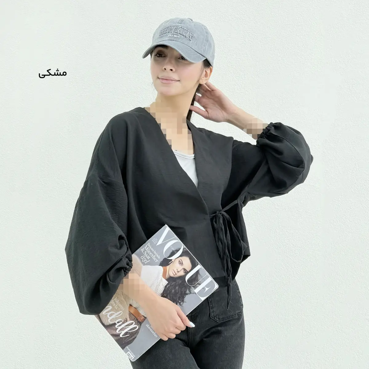 شومیز زنانه سیلک بغل بندی