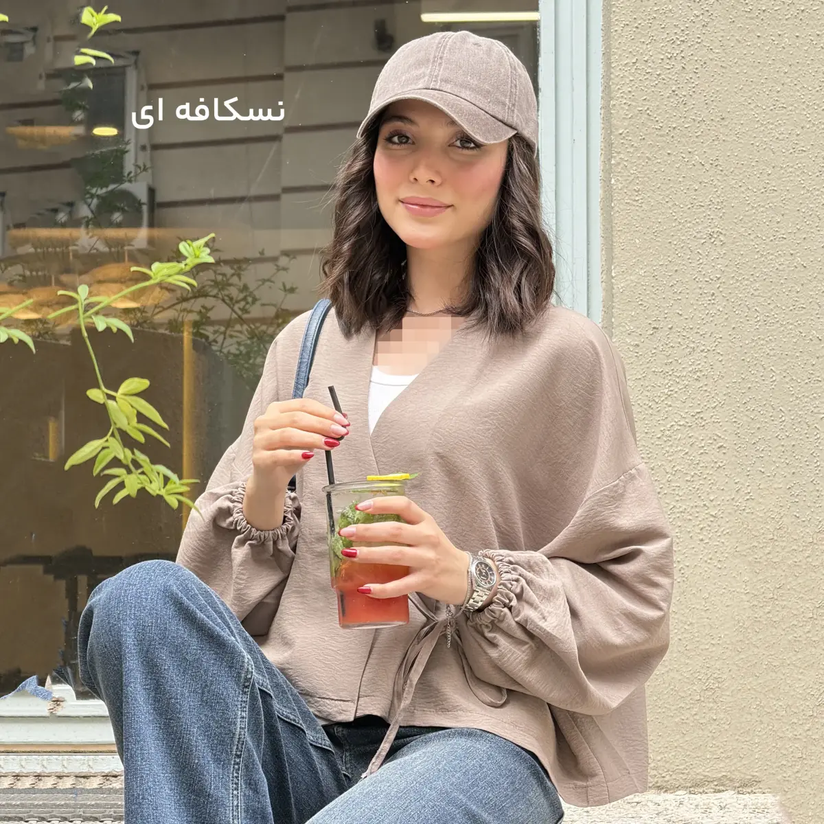 شومیز زنانه سیلک بغل بندی