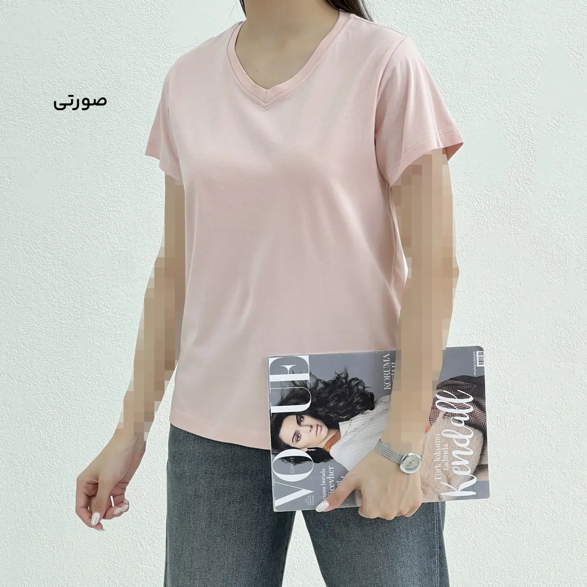 تیشرت زنانه نخ و پنبه بیسیک