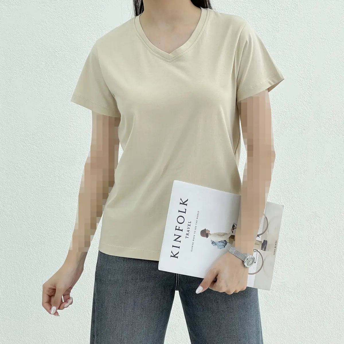 تیشرت زنانه نخ و پنبه بیسیک