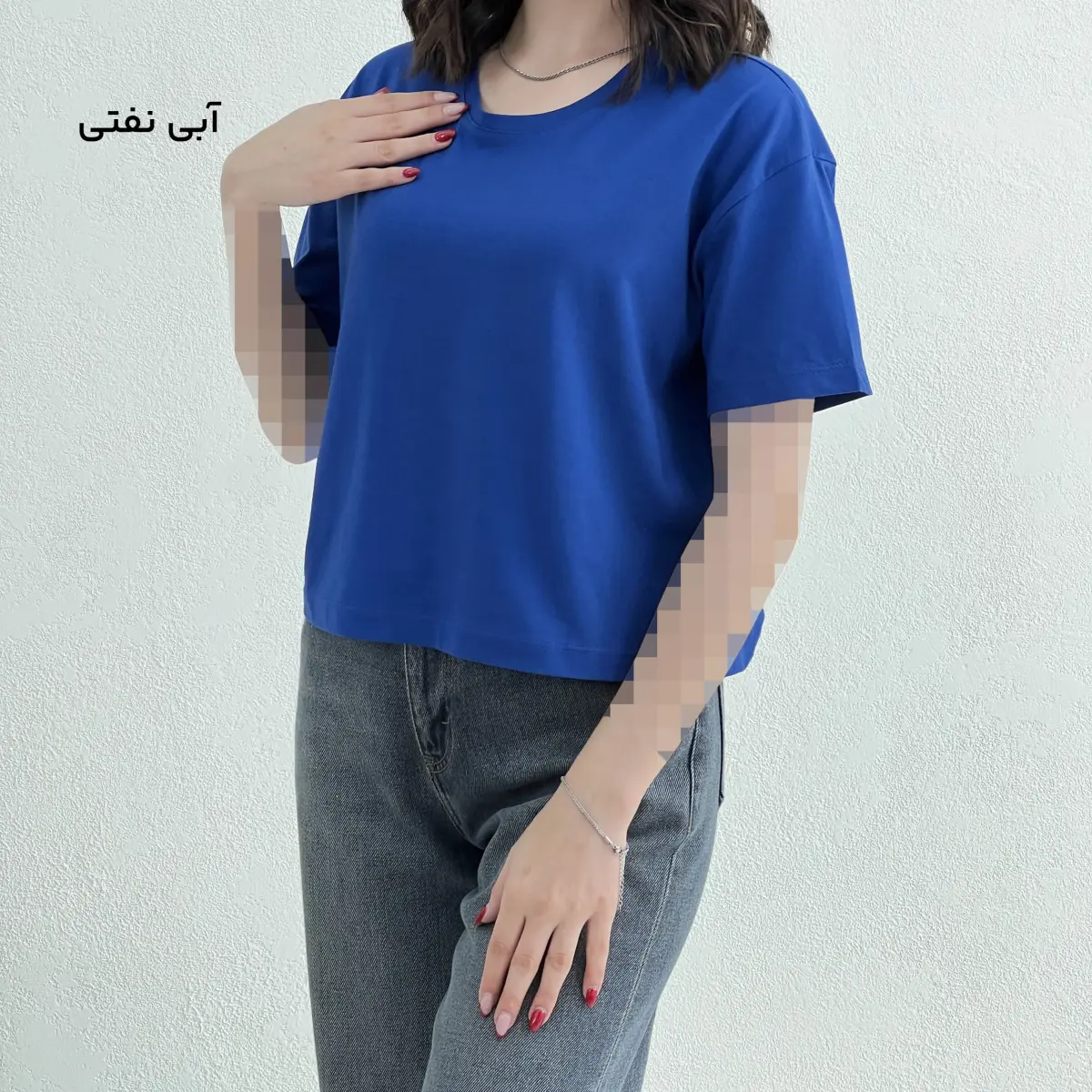 تیشرت کراپ رنگی بیسیک