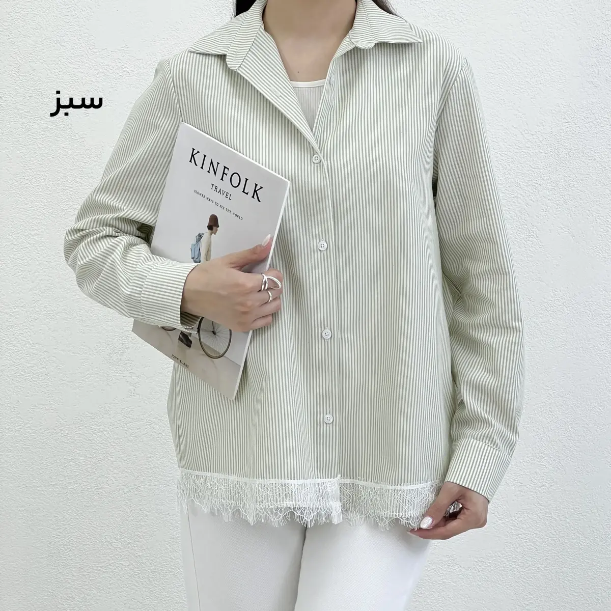 شومیز زنانه لینن راه راه