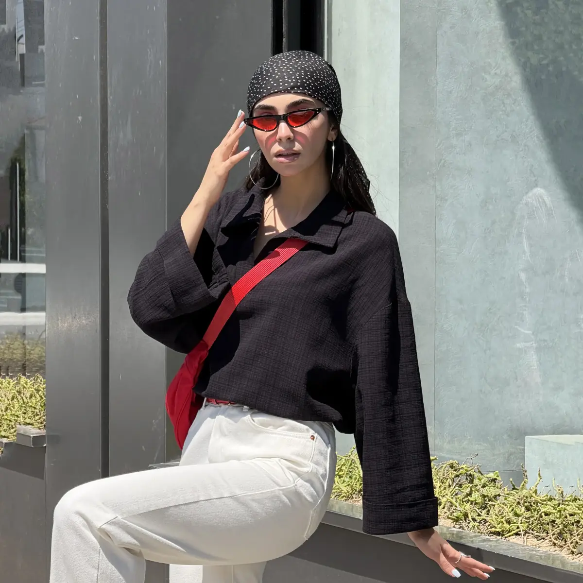 شومیز زنانه جلو بسته کادنزا