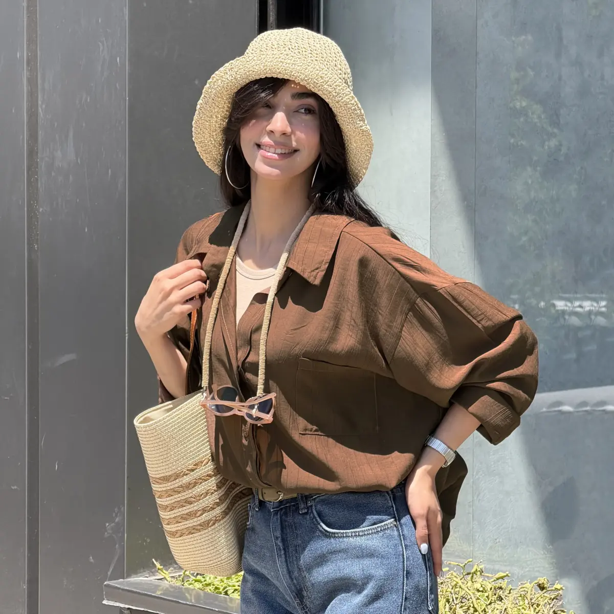 شومیز زنانه تک جیب