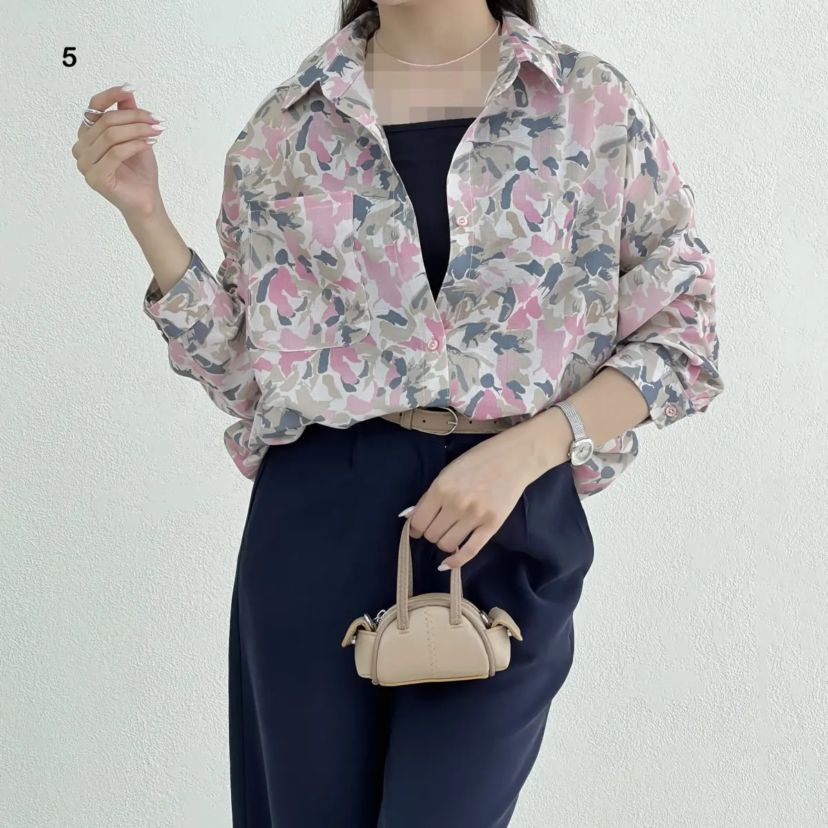 شومیز زنانه تک جیب نوآ