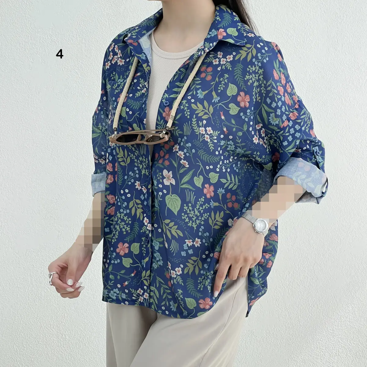 شومیز زنانه تک جیب نوآ