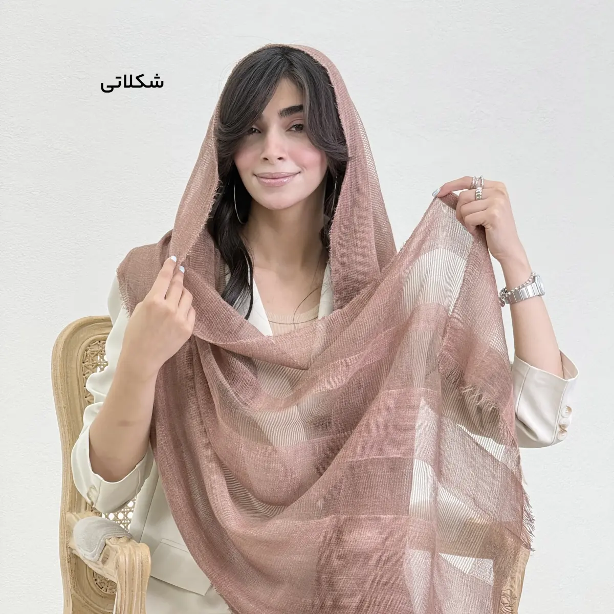 شال زنانه لینن آناستازیا | آی بولک