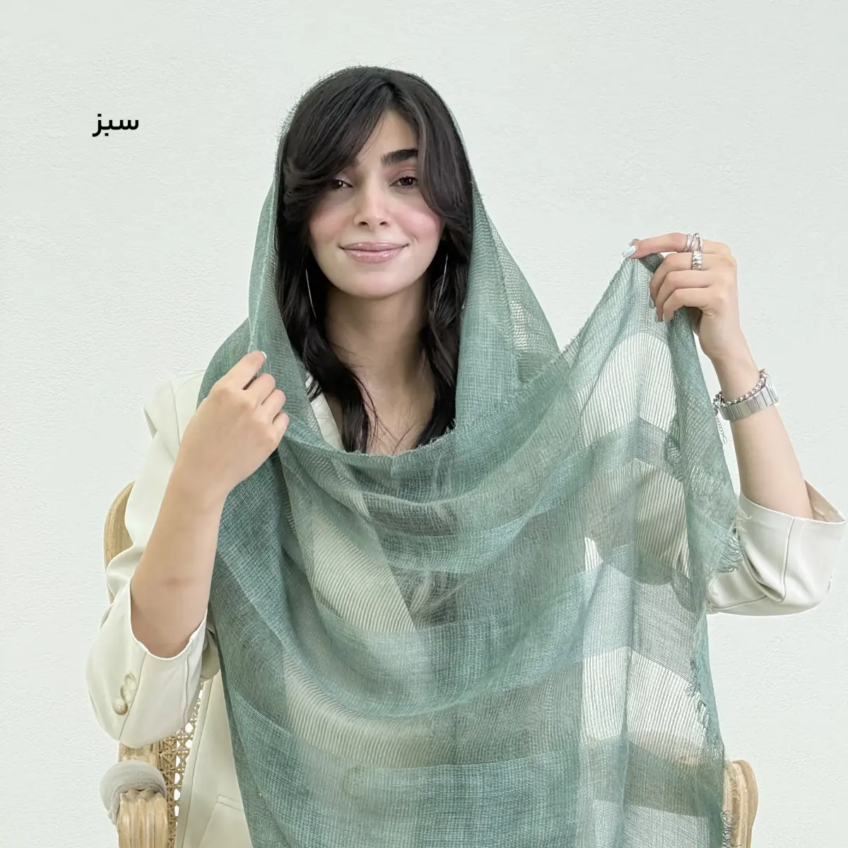 شال زنانه لینن آناستازیا | آی بولک