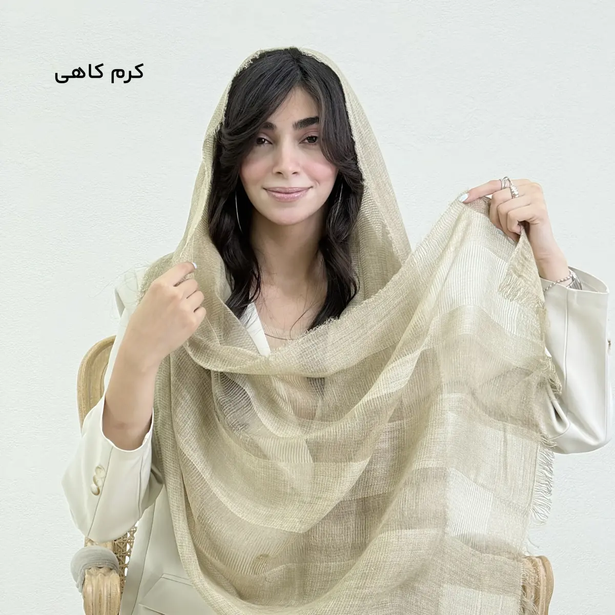 شال زنانه لینن آناستازیا | آی بولک