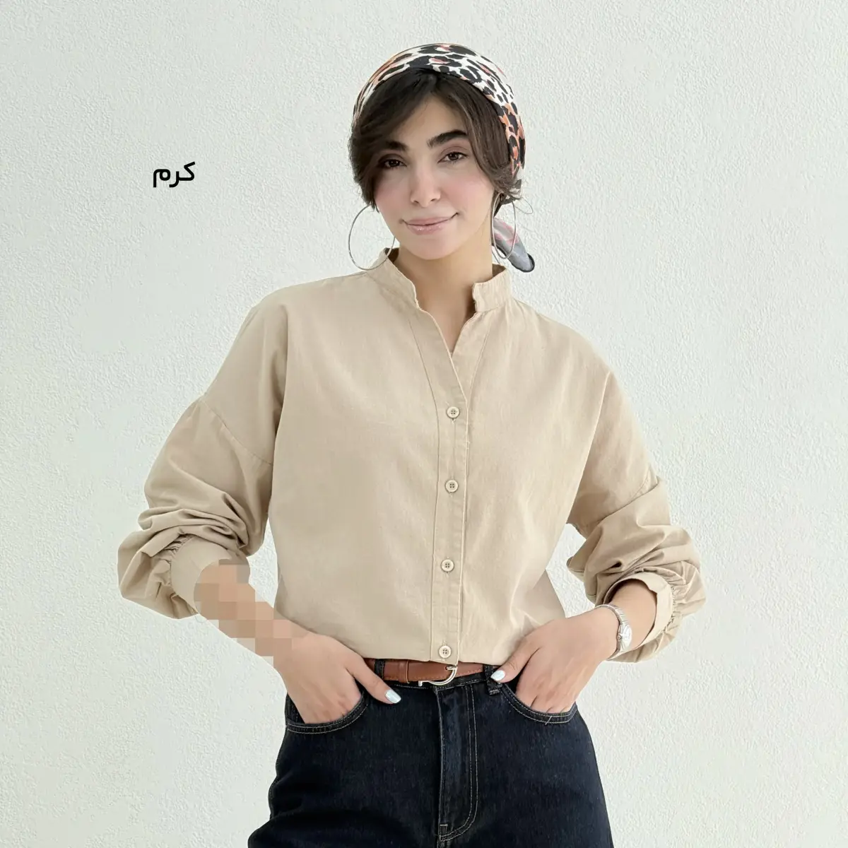 شومیز زنانه لینن بیسیک | آی بولک
