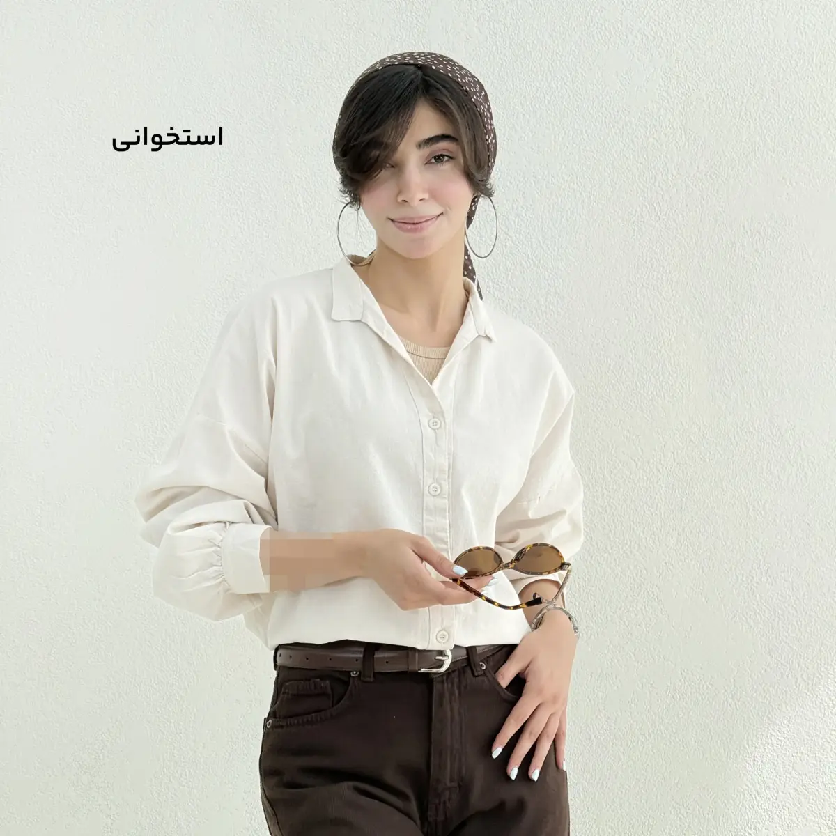 شومیز زنانه لینن بیسیک | آی بولک