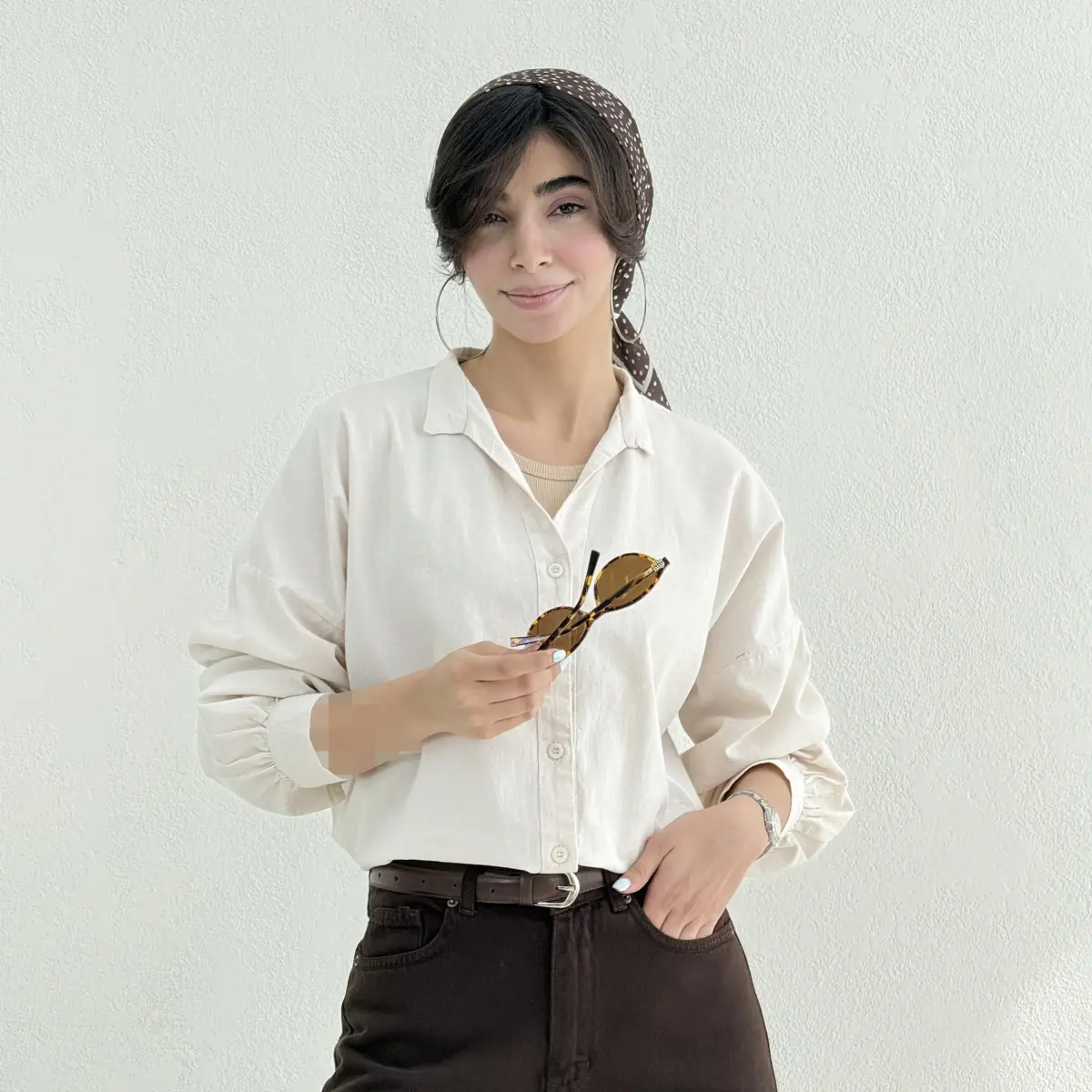 شومیز زنانه لینن بیسیک | آی بولک