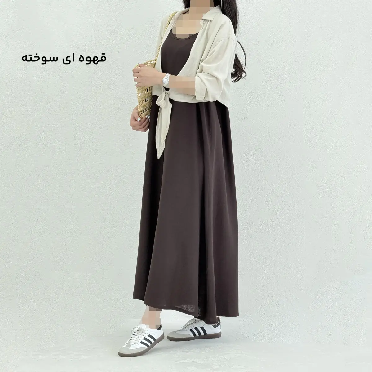 پیراهن بلند زنانه بندی | آی بولک