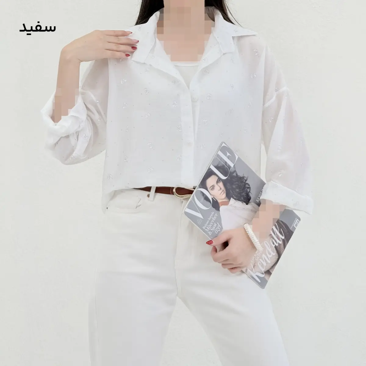 شومیز زنانه طرح مینی پاپیون| آی بولک