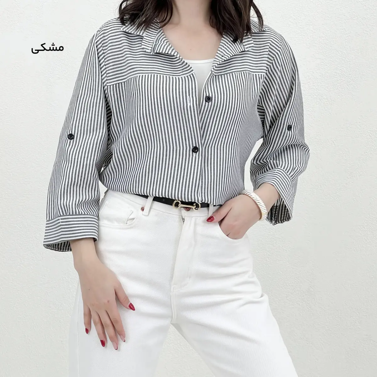 شومیز زنانه راه راه | آی بولک