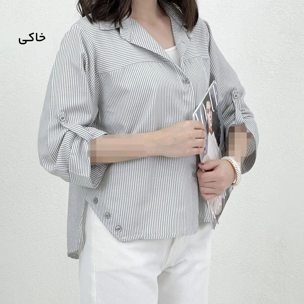 شومیز زنانه راه راه | آی بولک