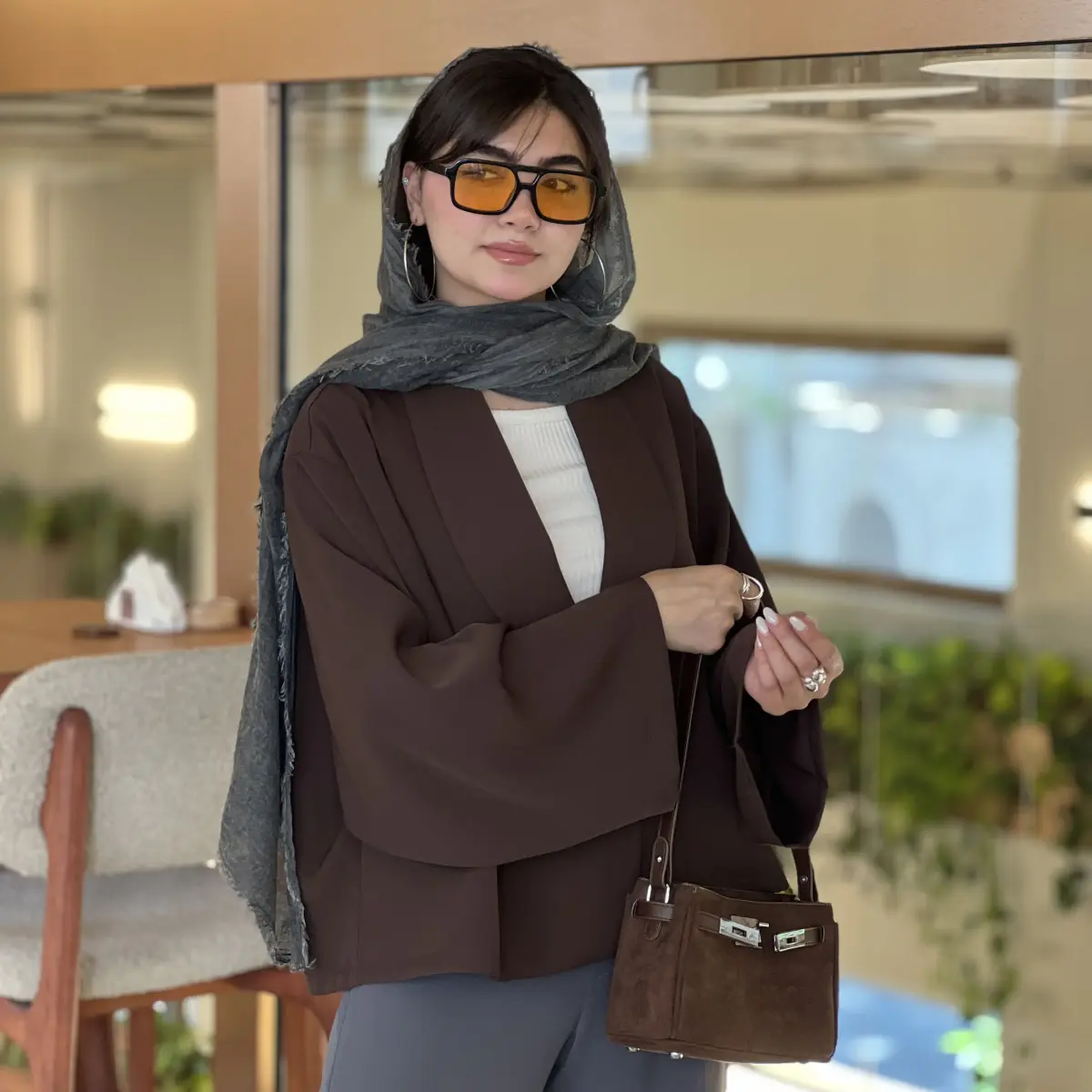 کت قواره دار زنانه یقه آرشال | آی بولک