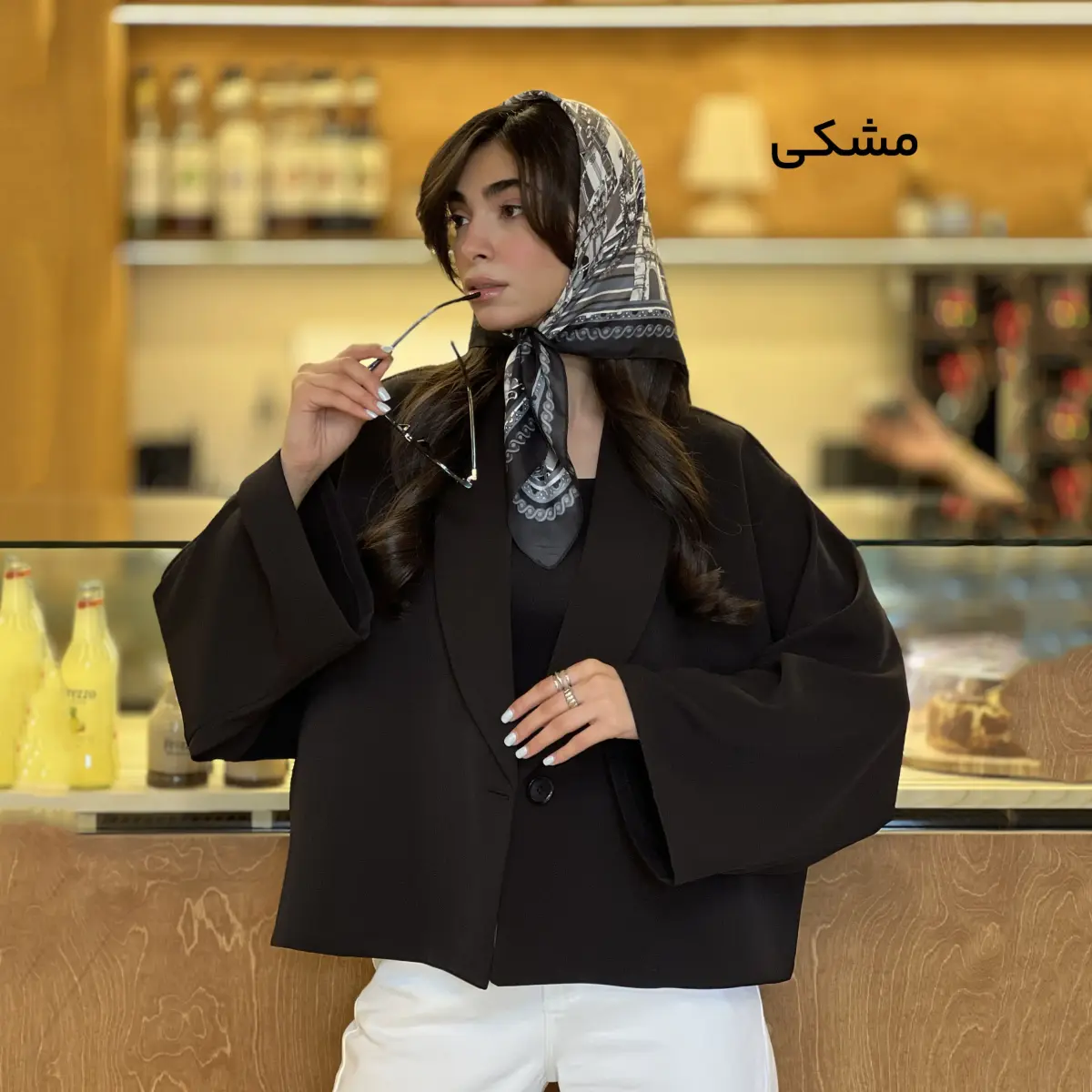 کت قواره دار زنانه یقه آرشال | آی بولک